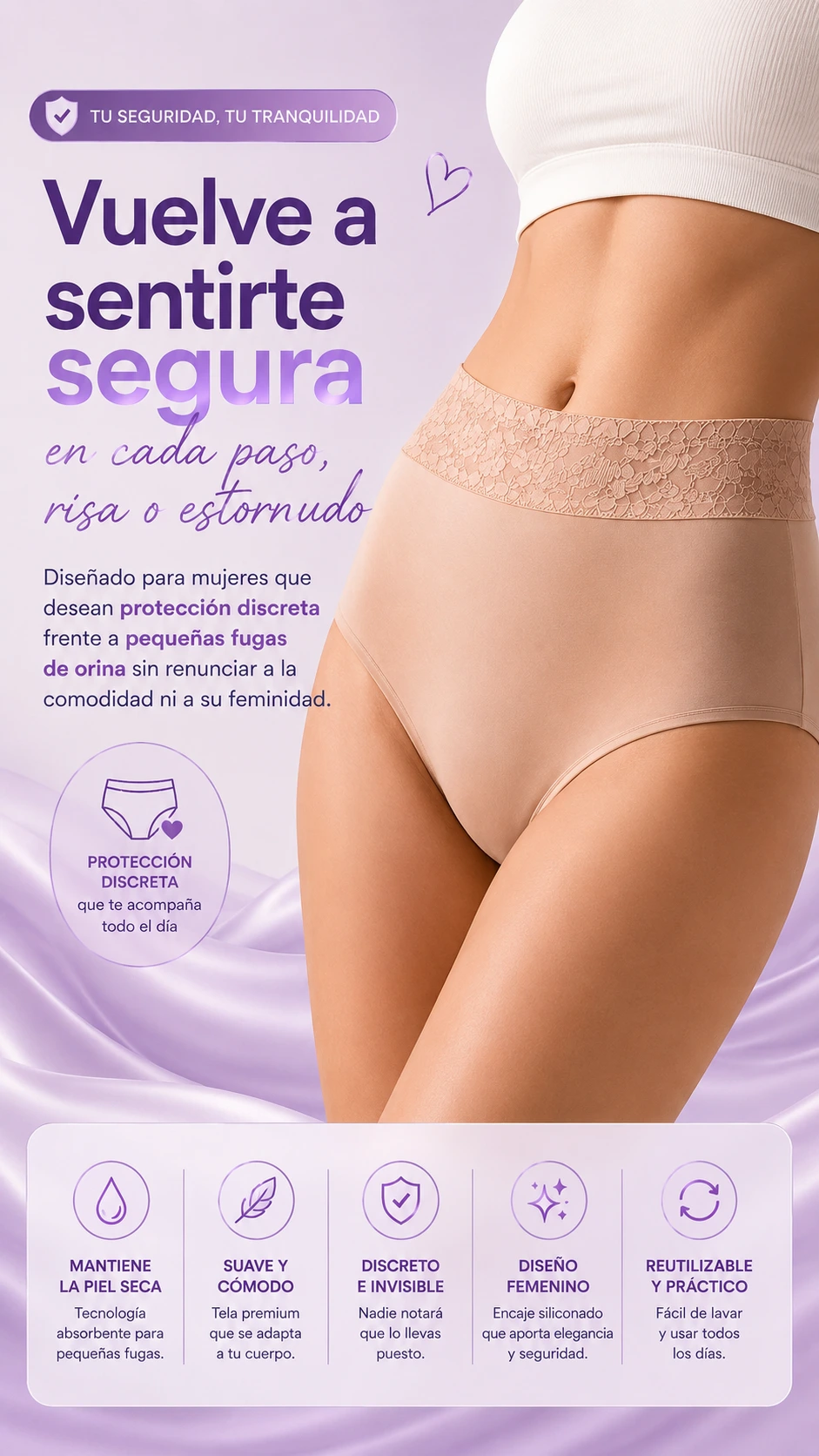 Panty de Seguridad Femenina